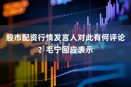股市配资行情发言人对此有何评论？毛宁回应表示