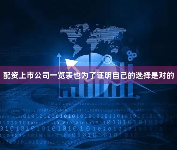 配资上市公司一览表也为了证明自己的选择是对的