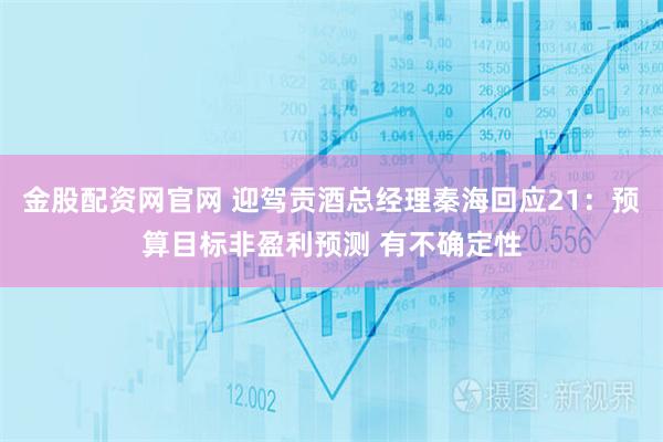 金股配资网官网 迎驾贡酒总经理秦海回应21：预算目标非盈利预测 有不确定性